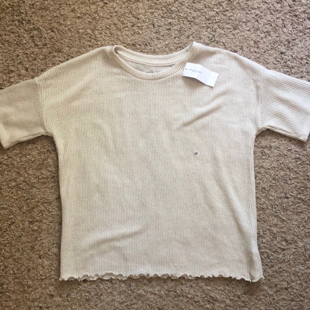 American Eagle Ruffled End Top